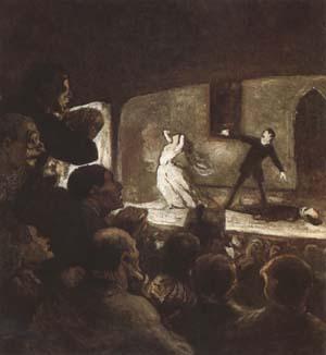 Honore  Daumier The Melodrama (mk09) Sweden oil painting art